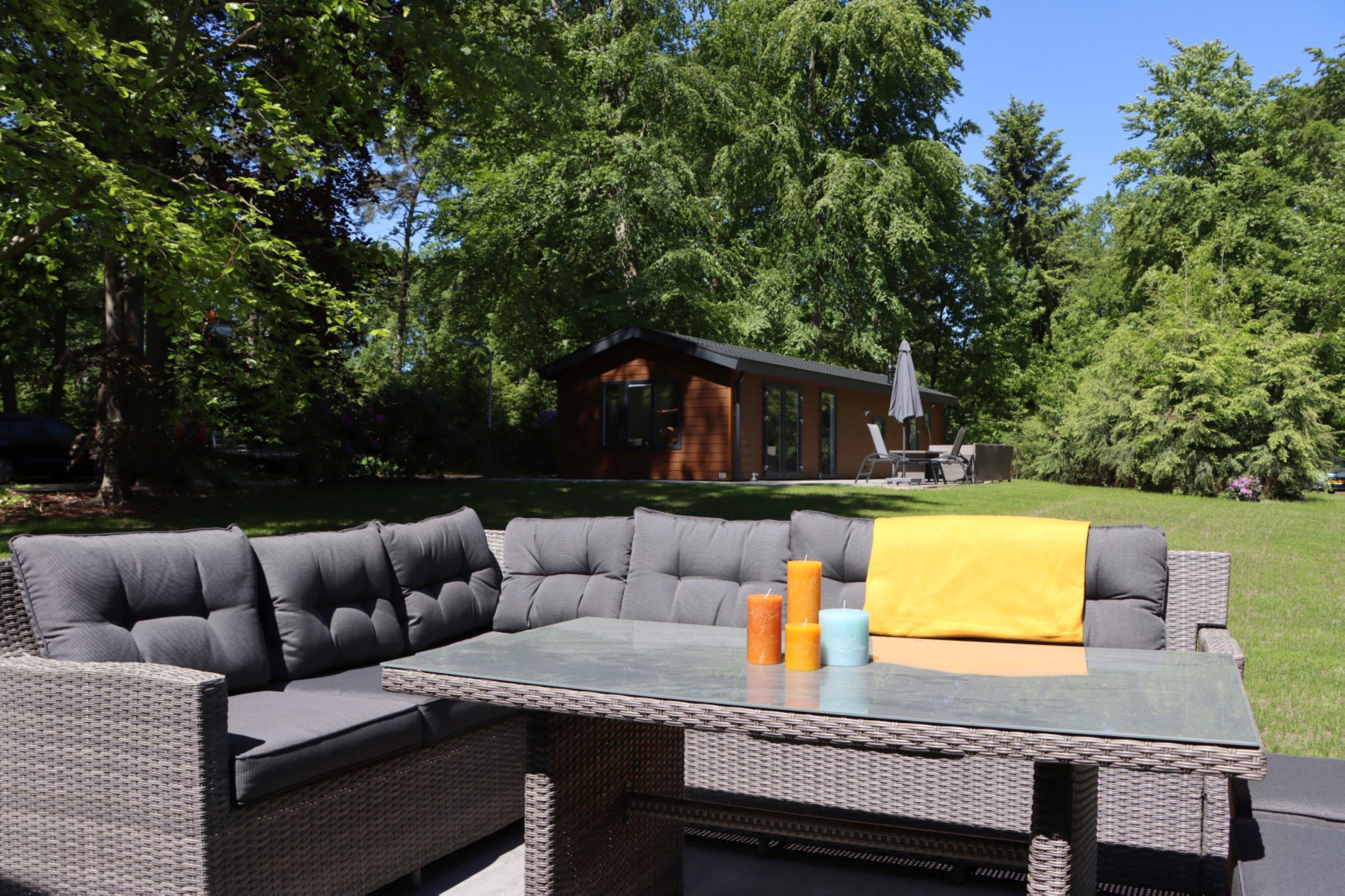 Vechtdal chalet met hond