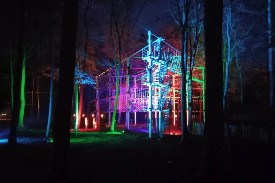 Nachtklimmen herfstvakantie uitje Overijssel groot