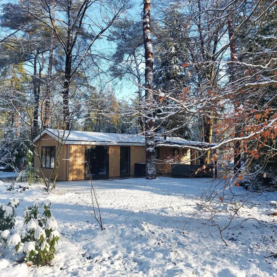 Sneeuw chalet