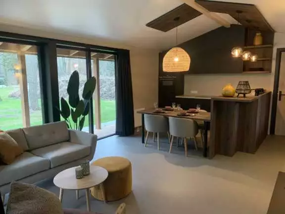 Huisje met sauna huren Ommen Vechtdal Lounge 2 12